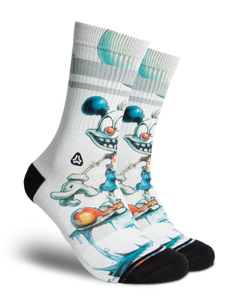 Load image into Gallery viewer, FLINCK cartoon sportsock – breathable performance sock for CrossFit, HYROX, and running