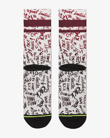 Load image into Gallery viewer, FLINCK AMRAP Crossfit sokken rood back