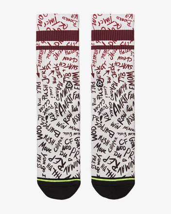 Load image into Gallery viewer, FLINCK AMRAP Crossfit sokken rood front