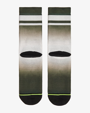 Load image into Gallery viewer, FLINCK dip dye socks green army back