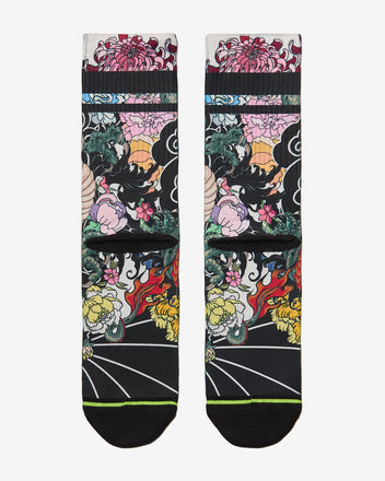 Load image into Gallery viewer, FLINCK sokken Japanese dragon tattoo crossfit sports socks back