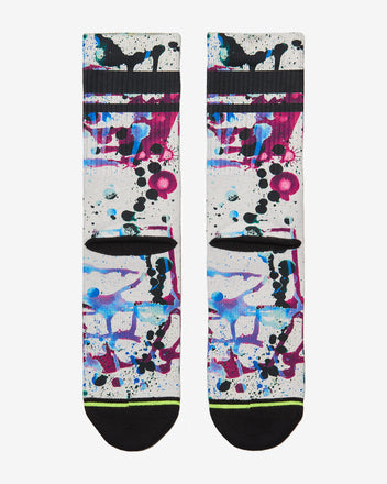 Load image into Gallery viewer, FLINCK sokken paint splatters crossfit sports socks men women back