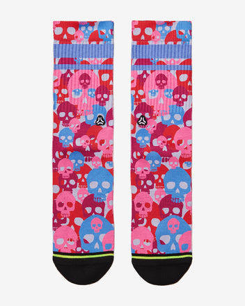 Load image into Gallery viewer, FLINCK sokken pink skull camo crossfit sports socks men women front
