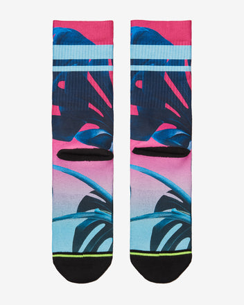 Load image into Gallery viewer, FLINCK sokken pink miami vice crossfit sports socks men women back