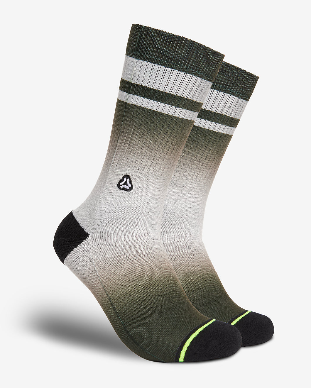 FLINCK dip dye socks green army