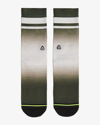 Load image into Gallery viewer, FLINCK dip dye socks green army front