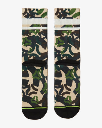 Afbeelding in Gallery-weergave laden, FLINCK Army camo socks green back