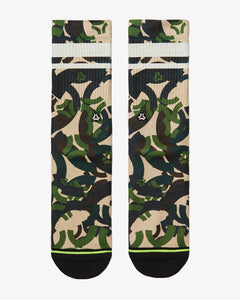FLINCK Army camo socks green front