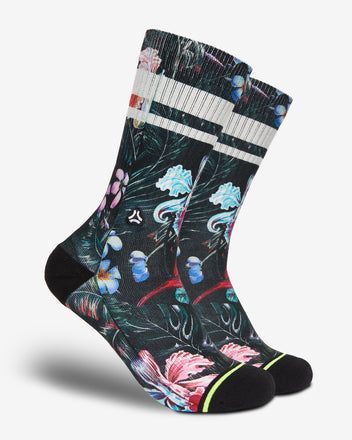 Afbeelding in Gallery-weergave laden, FLINCK sokken jungle flower crossfit sports socks men women 