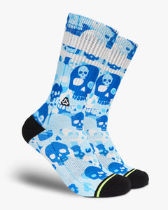 FLINCK sokken blue skull camo crossfit sports socks men women